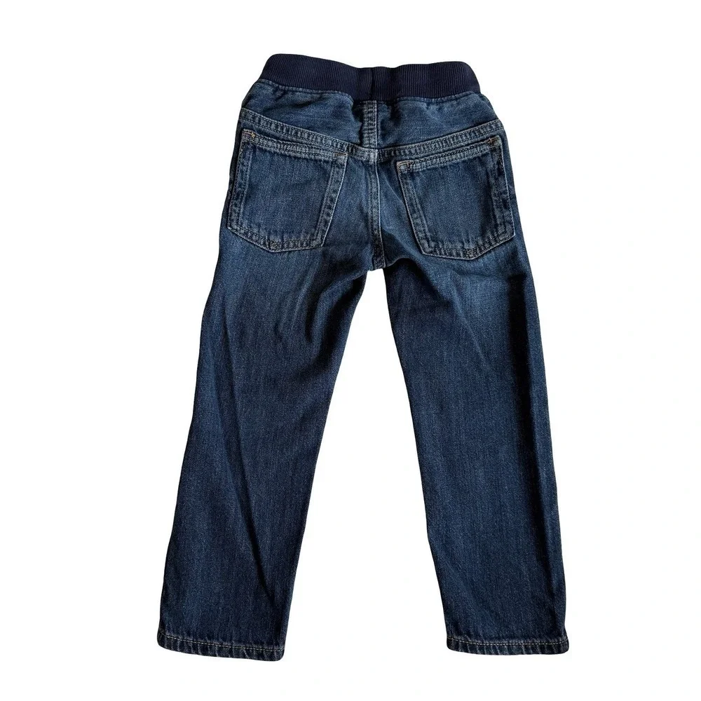 Gap Denim Jeans Blue Slim Pull-On Elastic Waist Toddler Boy 4T